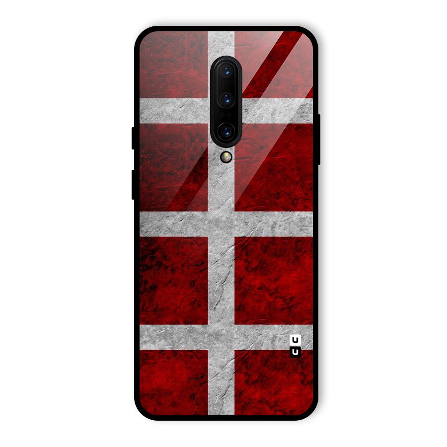 Silver Lines Glass Back Case for OnePlus 7 Pro