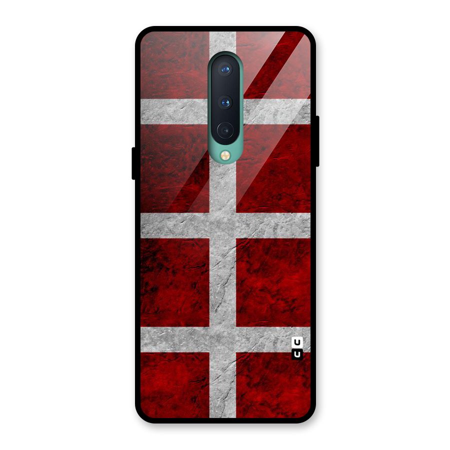 Silver Lines Glass Back Case for OnePlus 8
