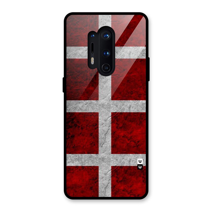 Silver Lines Glass Back Case for OnePlus 8 Pro