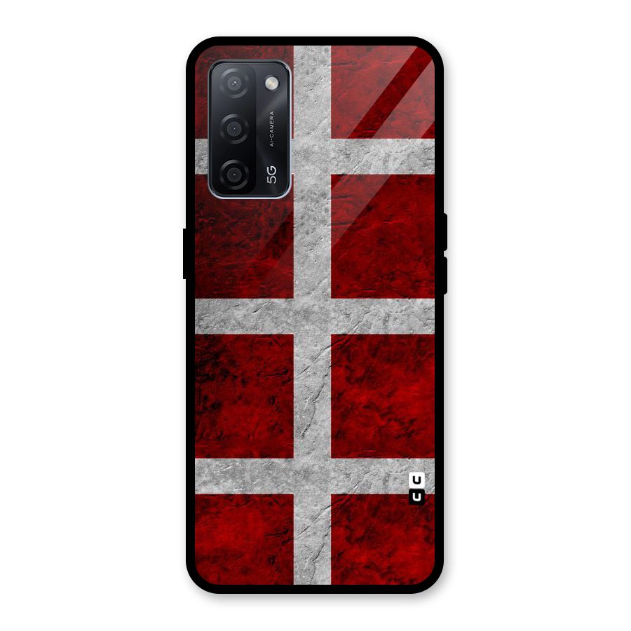 Silver Lines Glass Back Case for Oppo A53s 5G