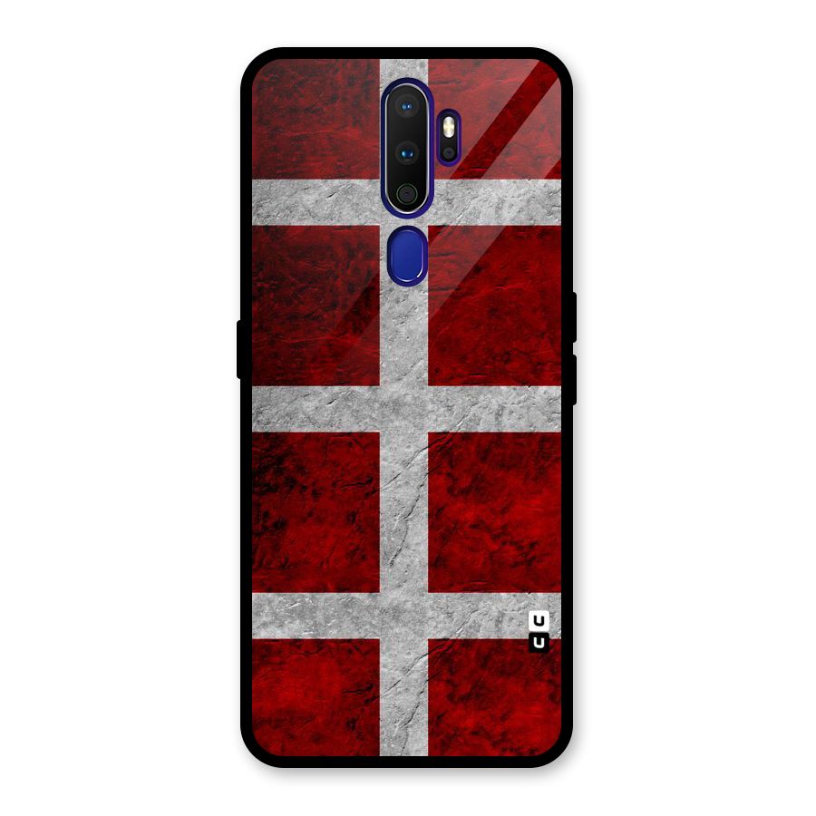 Silver Lines Glass Back Case for Oppo A9 (2020)