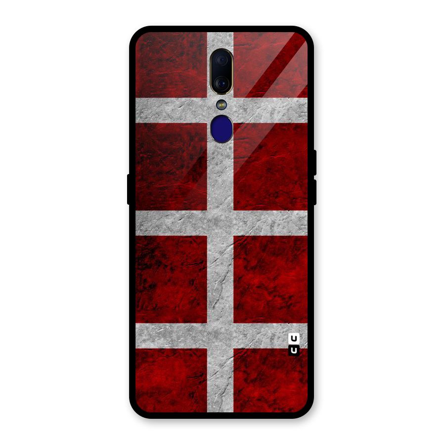 Silver Lines Glass Back Case for Oppo F11