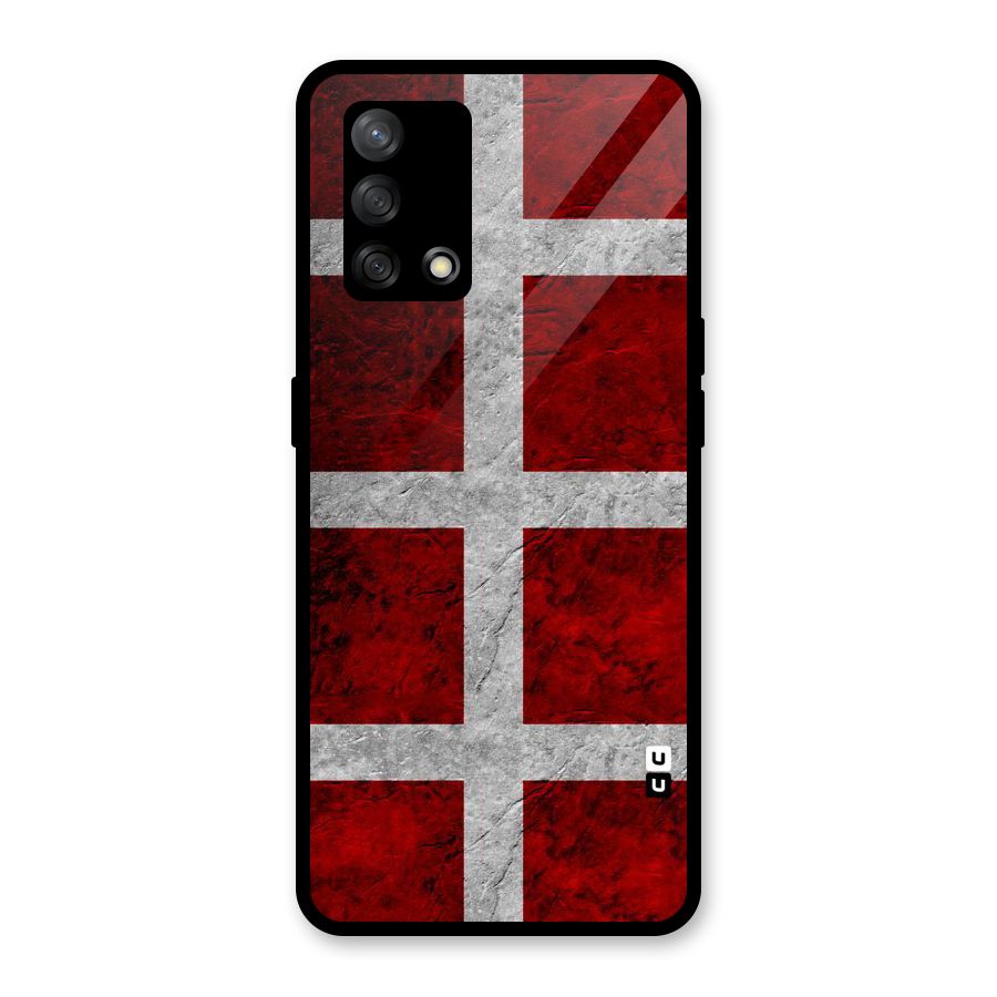 Silver Lines Glass Back Case for Oppo F19