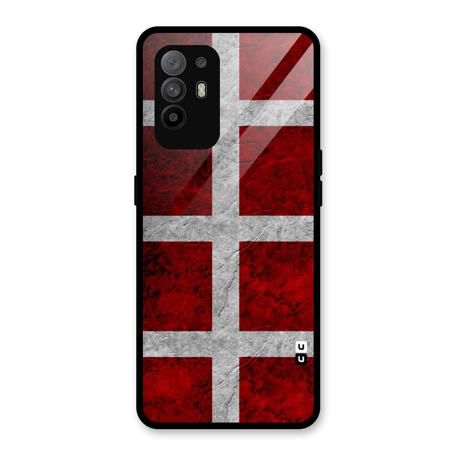 Silver Lines Glass Back Case for Oppo F19 Pro Plus 5G