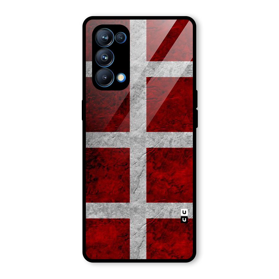 Silver Lines Glass Back Case for Oppo Reno5 Pro 5G