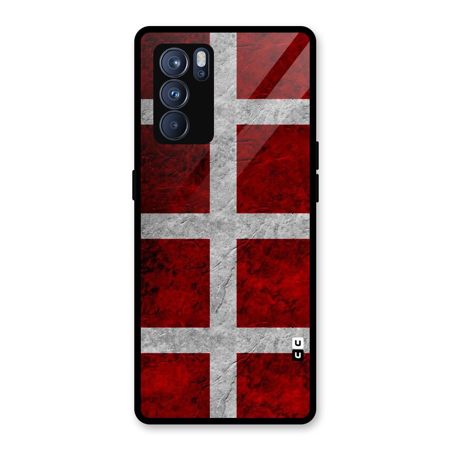 Silver Lines Glass Back Case for Oppo Reno6 Pro 5G