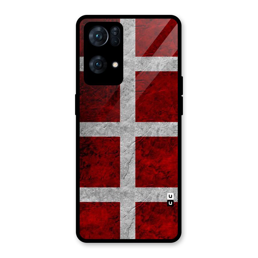 Silver Lines Glass Back Case for Oppo Reno7 Pro 5G