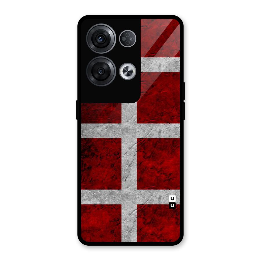 Silver Lines Glass Back Case for Oppo Reno8 Pro 5G