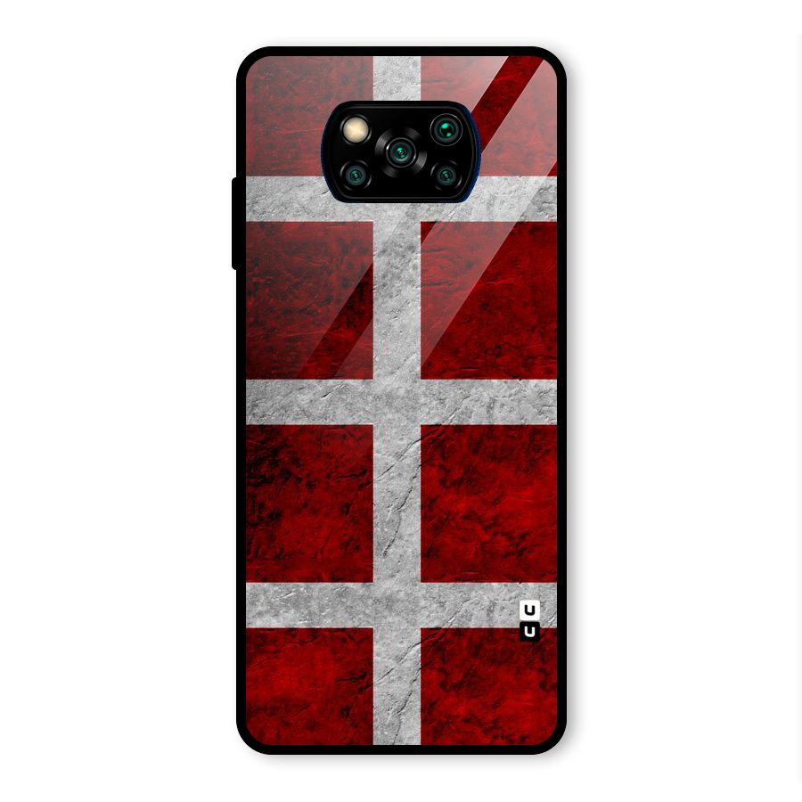 Silver Lines Glass Back Case for Poco X3 Pro