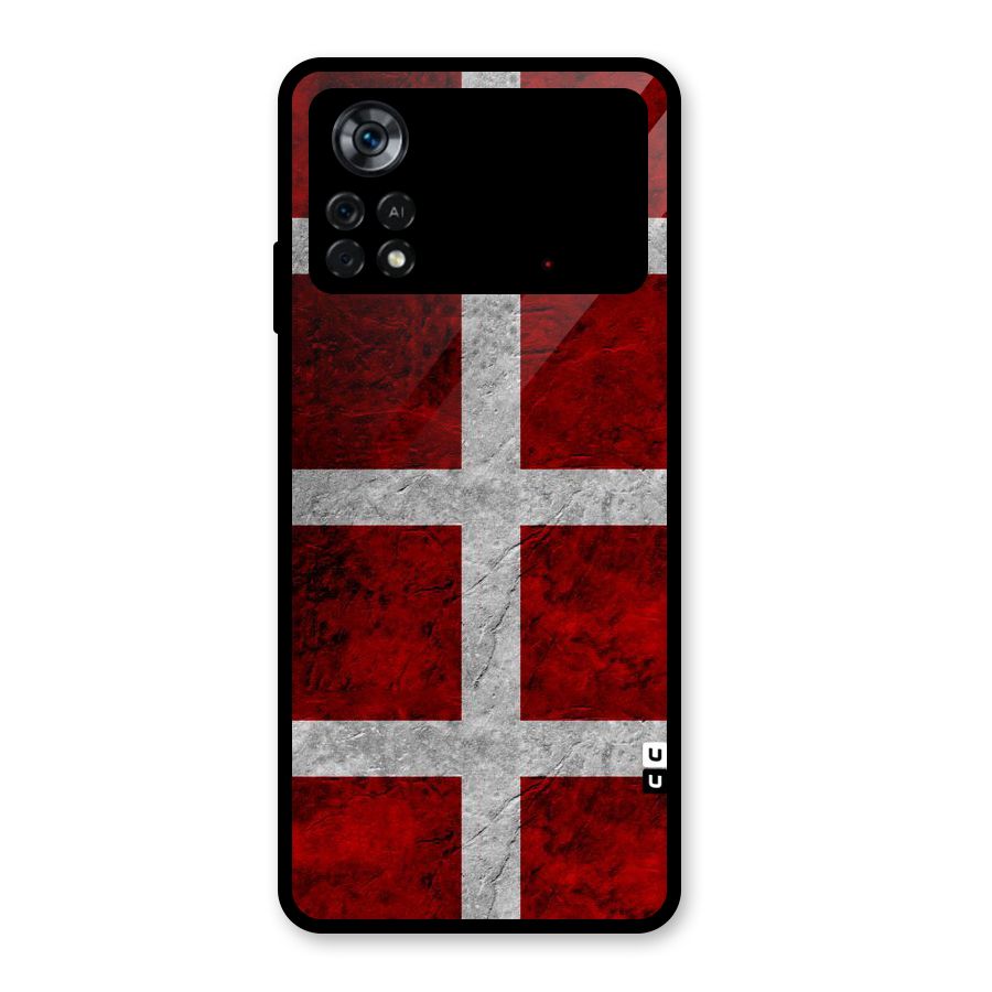 Silver Lines Glass Back Case for Poco X4 Pro 5G