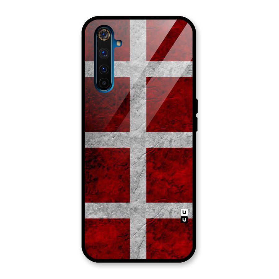 Silver Lines Glass Back Case for Realme 6 Pro