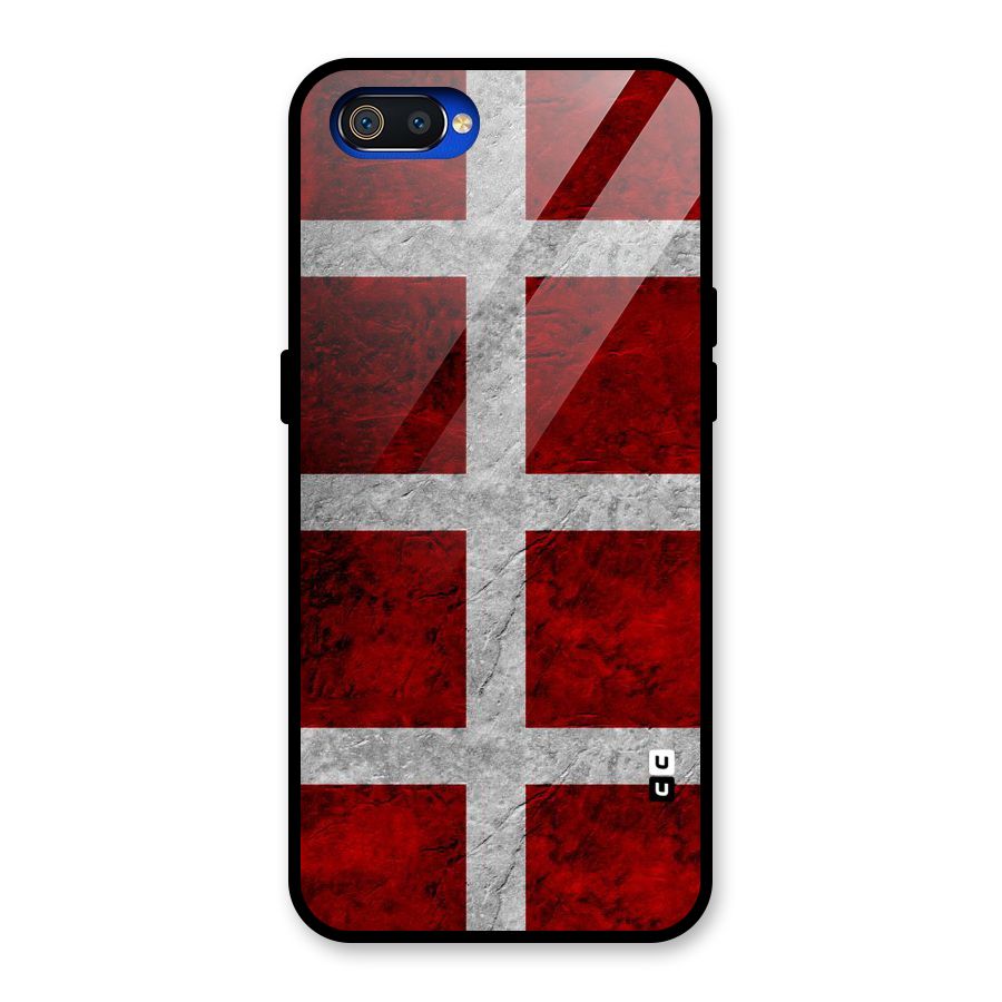 Silver Lines Glass Back Case for Realme C2