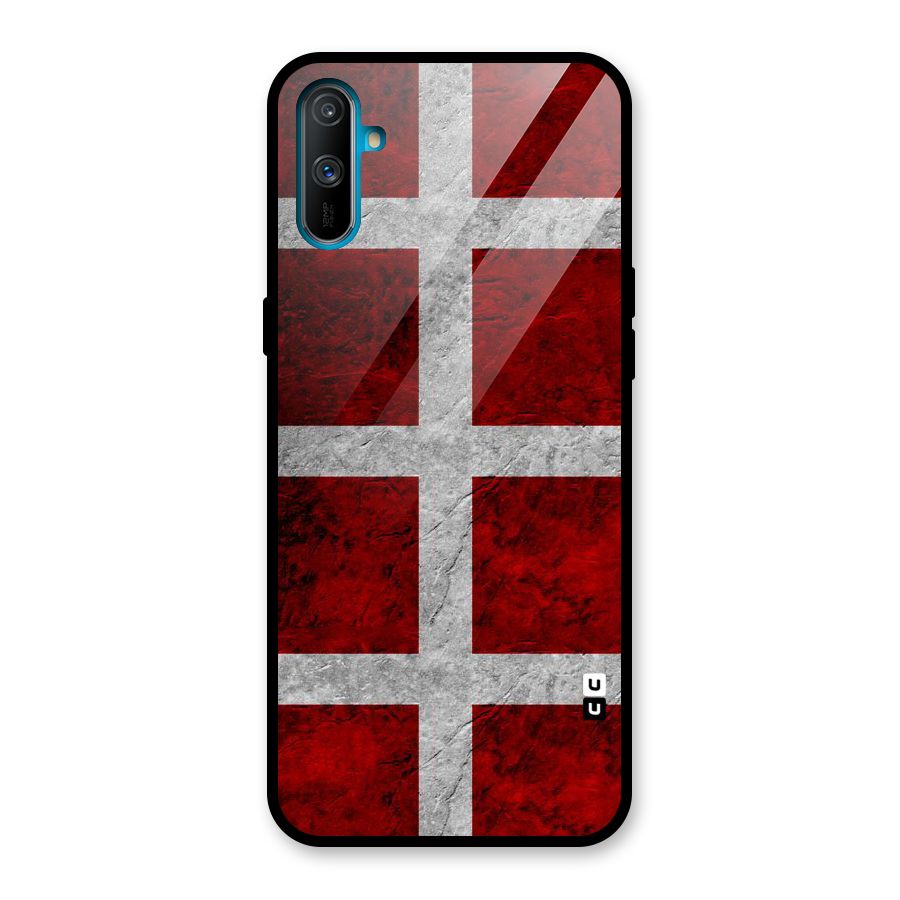 Silver Lines Glass Back Case for Realme C3