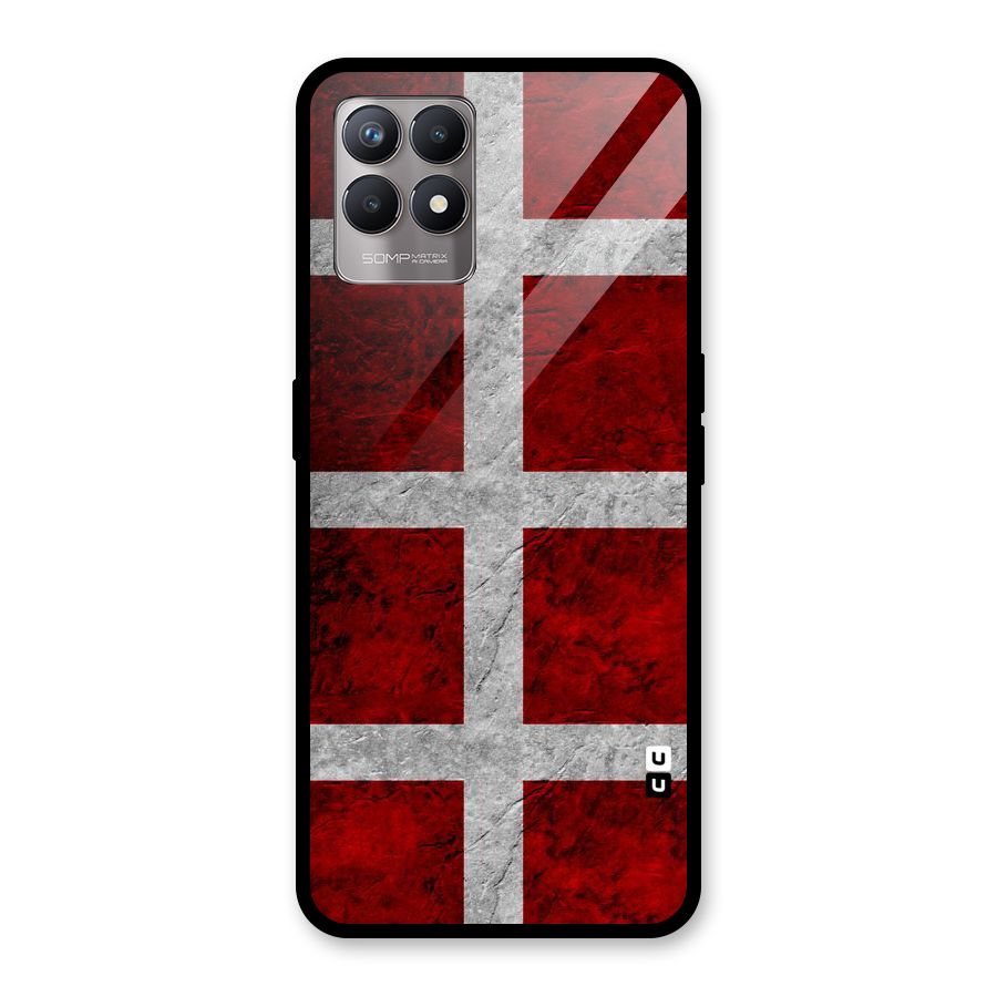 Silver Lines Glass Back Case for Realme Narzo 50