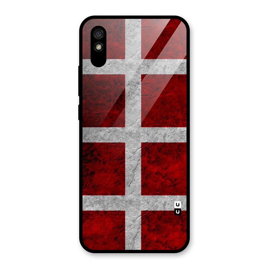 Silver Lines Glass Back Case for Redmi 9i