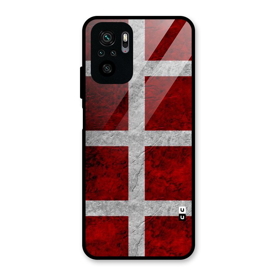 Silver Lines Glass Back Case for Redmi Note 10S