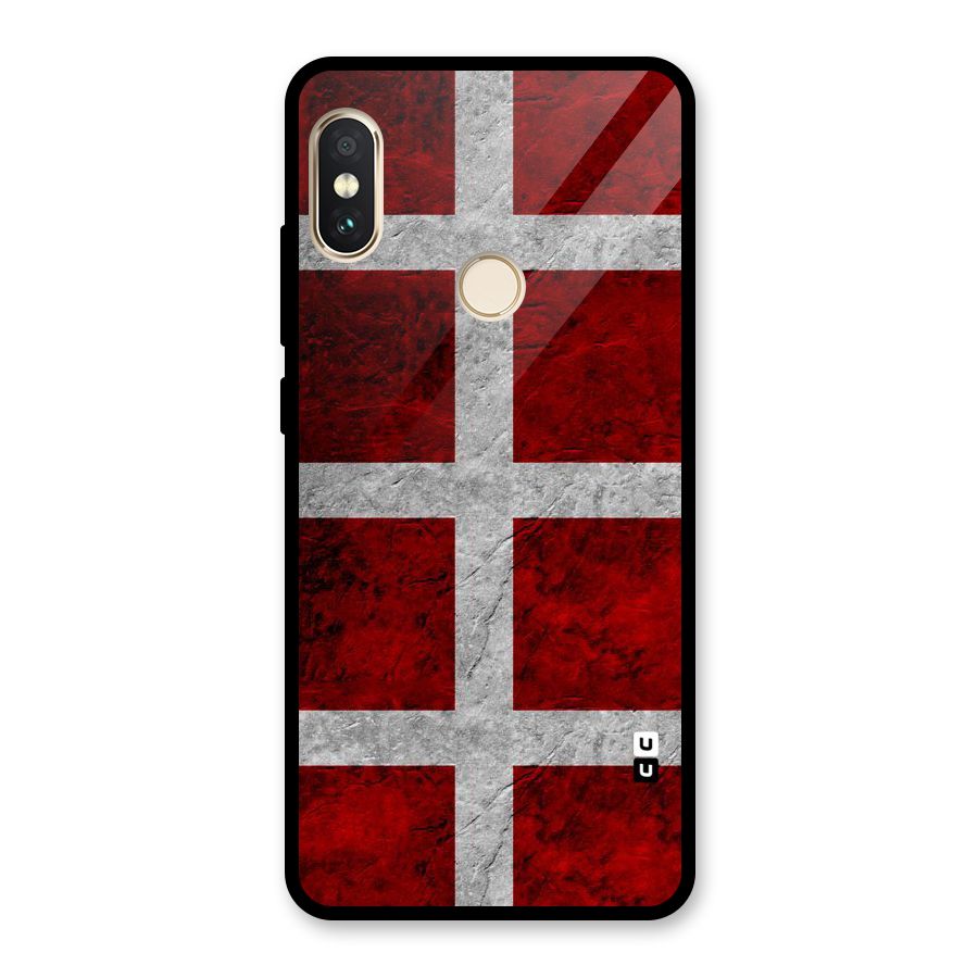 Silver Lines Glass Back Case for Redmi Note 5 Pro