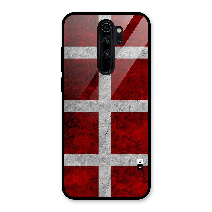 Silver Lines Glass Back Case for Redmi Note 8 Pro