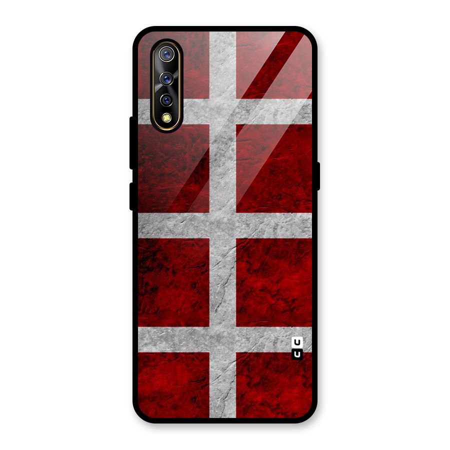 Silver Lines Glass Back Case for Vivo S1