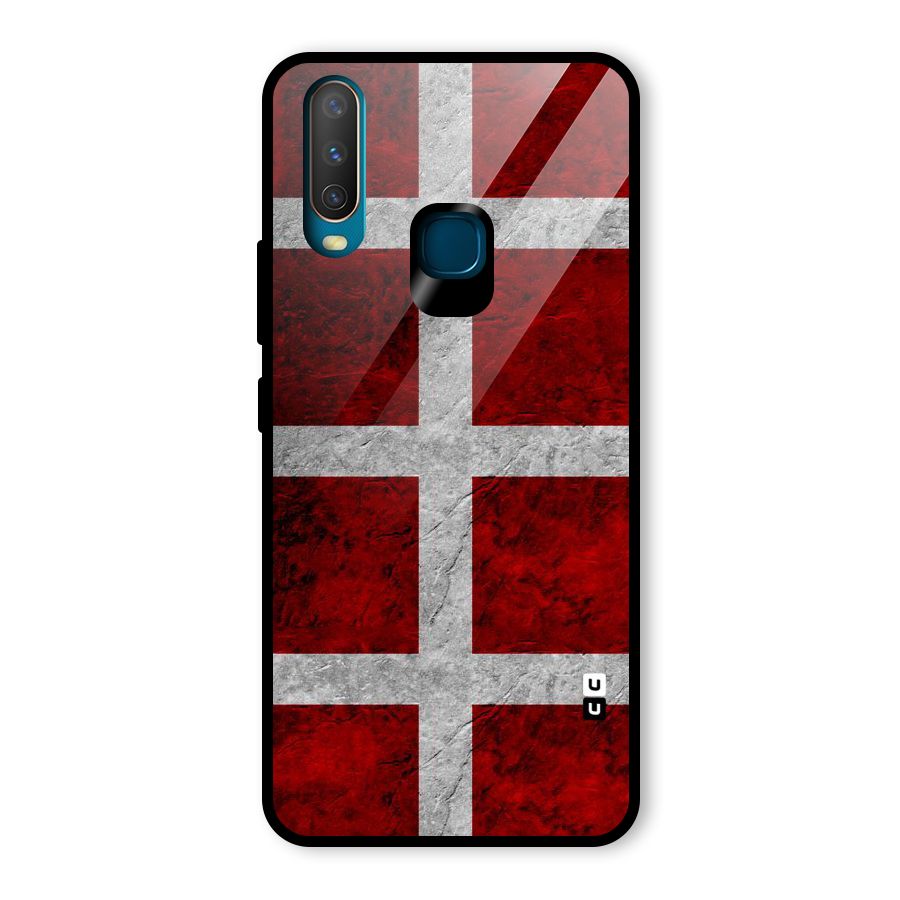 Silver Lines Glass Back Case for Vivo U10
