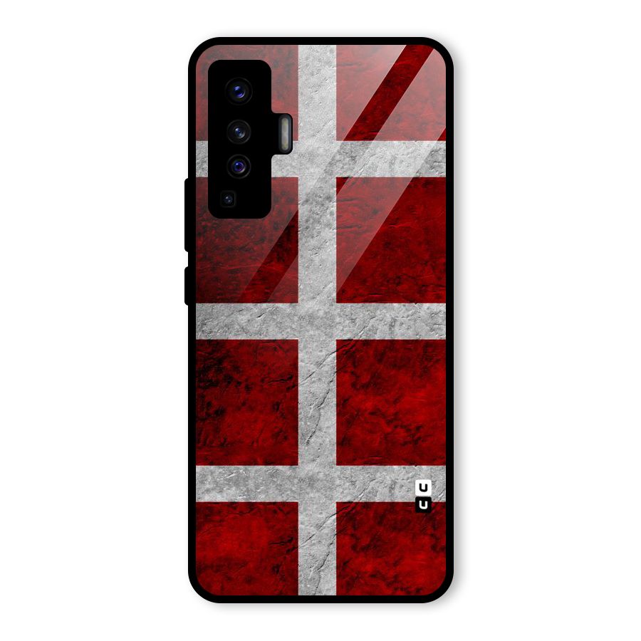 Silver Lines Glass Back Case for Vivo X50