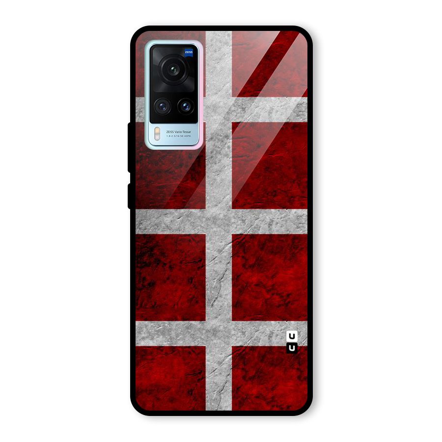 Silver Lines Glass Back Case for Vivo X60
