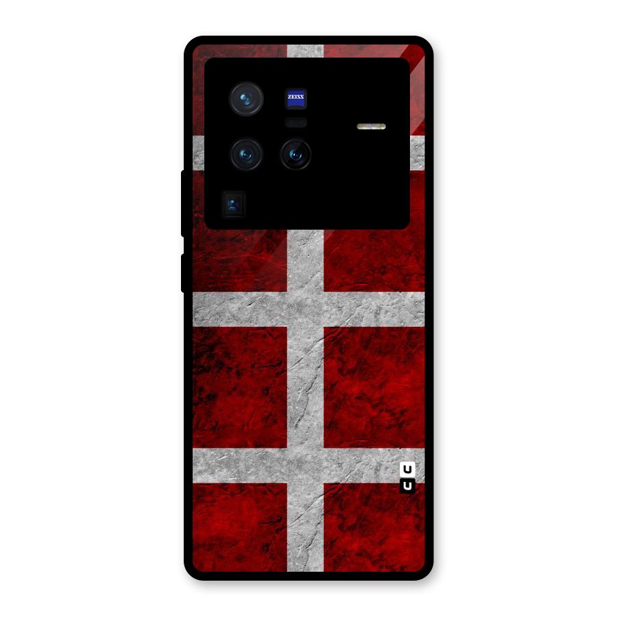 Silver Lines Glass Back Case for Vivo X80 Pro