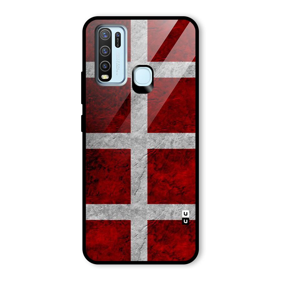 Silver Lines Glass Back Case for Vivo Y50