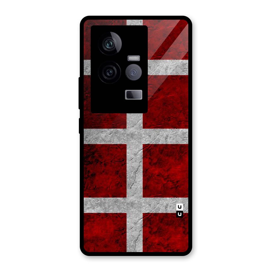 Silver Lines Glass Back Case for Vivo iQOO 11 5G