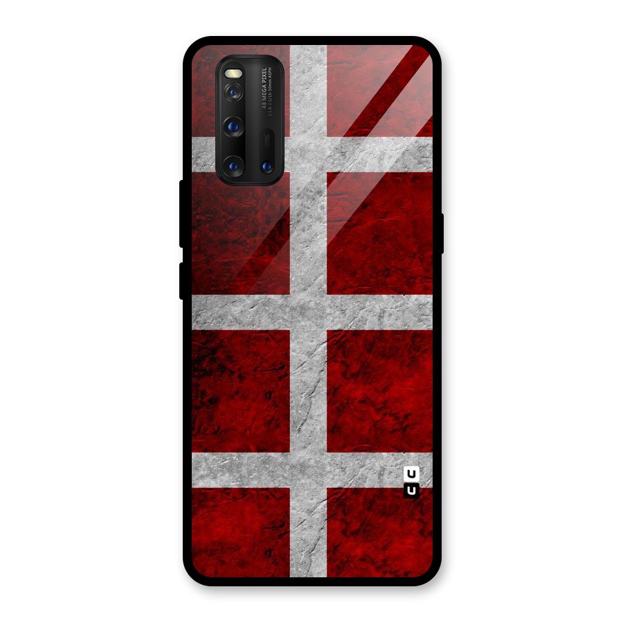Silver Lines Glass Back Case for Vivo iQOO 3