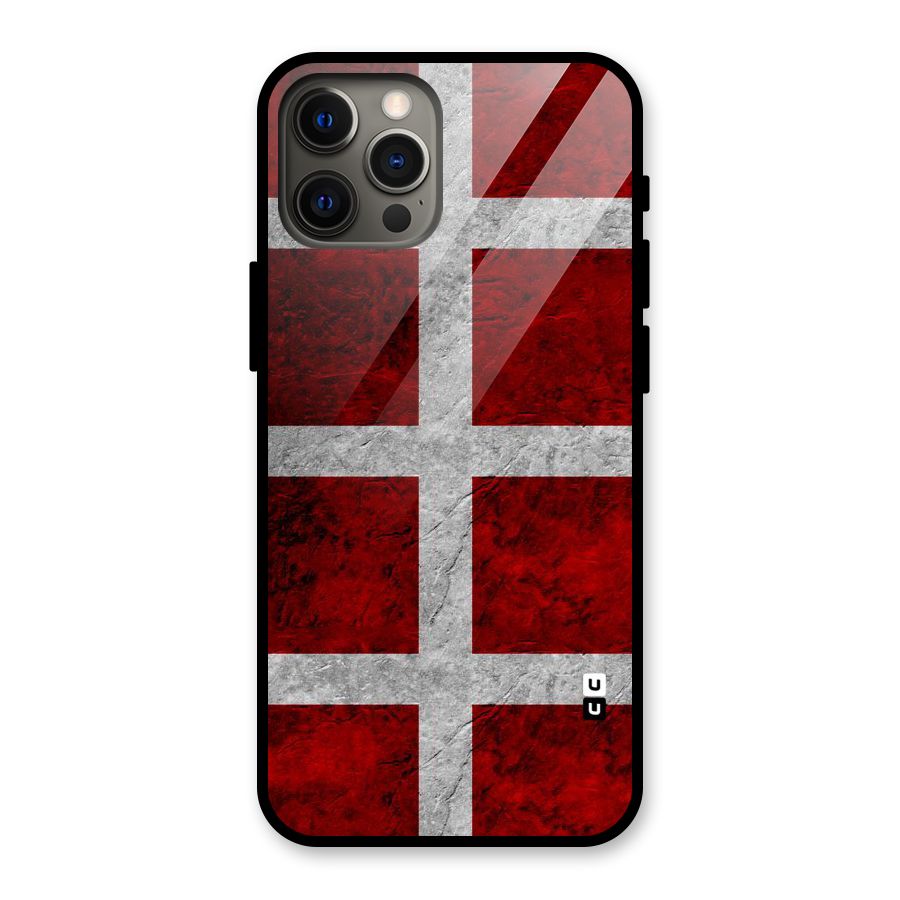 Silver Lines Glass Back Case for iPhone 12 Pro Max