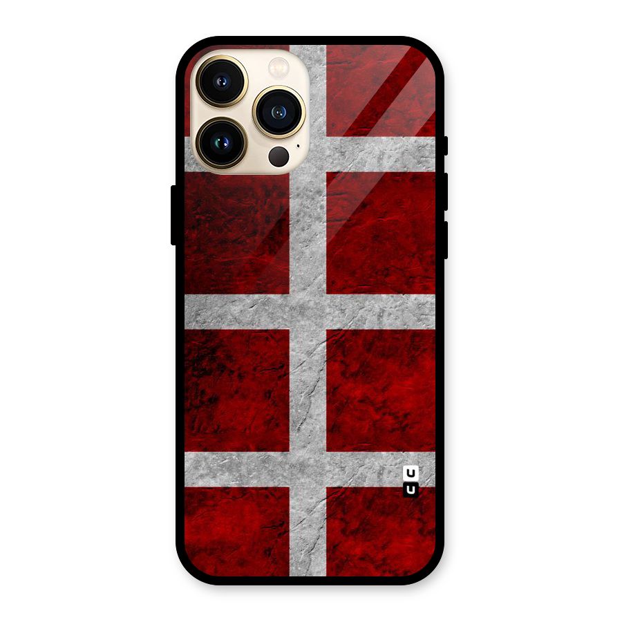 Silver Lines Glass Back Case for iPhone 13 Pro Max