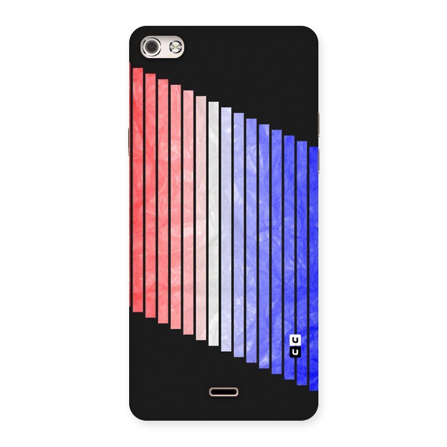 Simple Bars Back Case for Micromax Canvas Silver 5