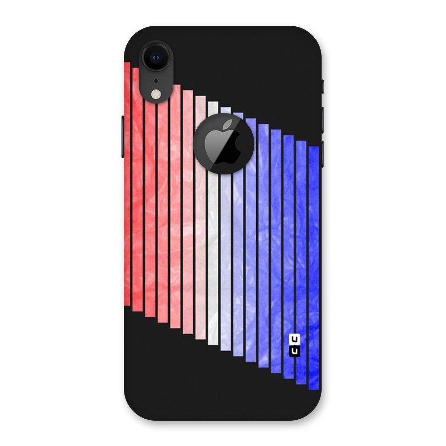 Simple Bars Back Case for iPhone XR Logo Cut