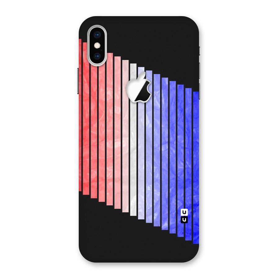 Simple Bars Back Case for iPhone XS Max Apple Cut
