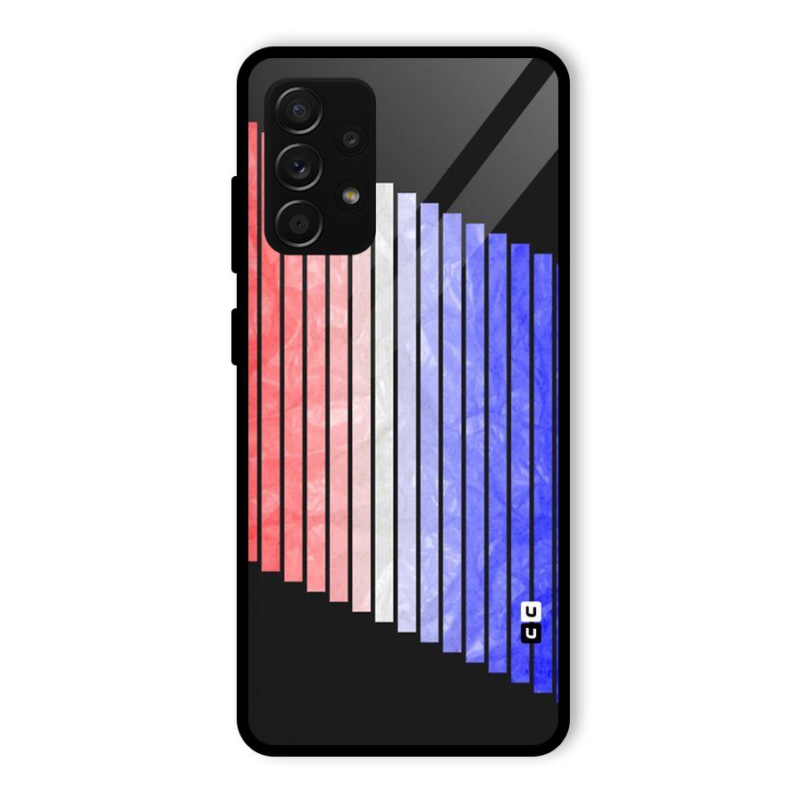 Simple Bars Glass Back Case for Galaxy A53 5G