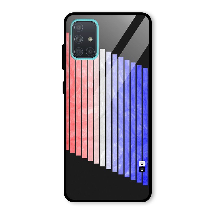 Simple Bars Glass Back Case for Galaxy A71