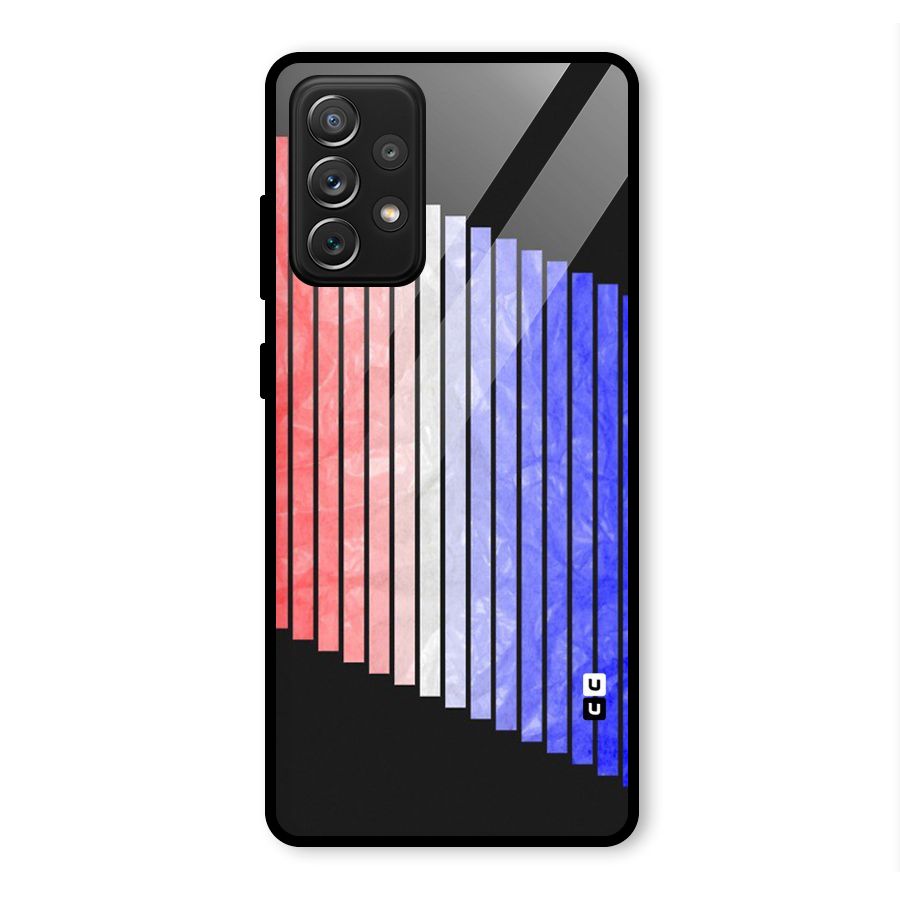 Simple Bars Glass Back Case for Galaxy A72