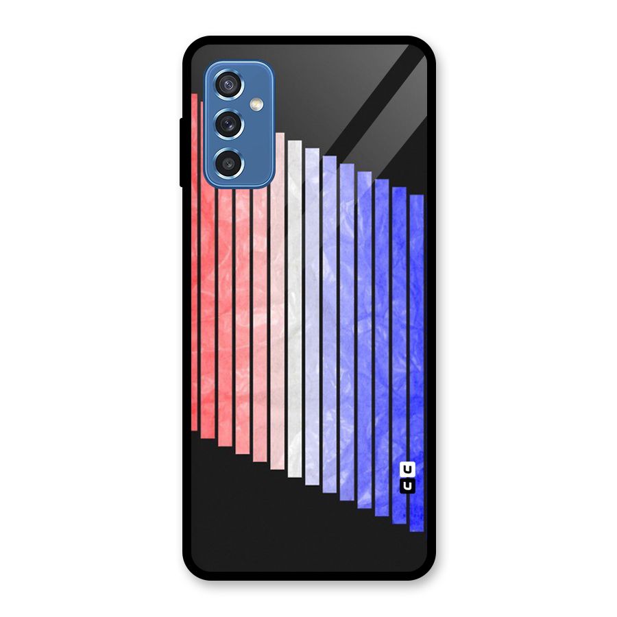 Simple Bars Glass Back Case for Galaxy M52 5G