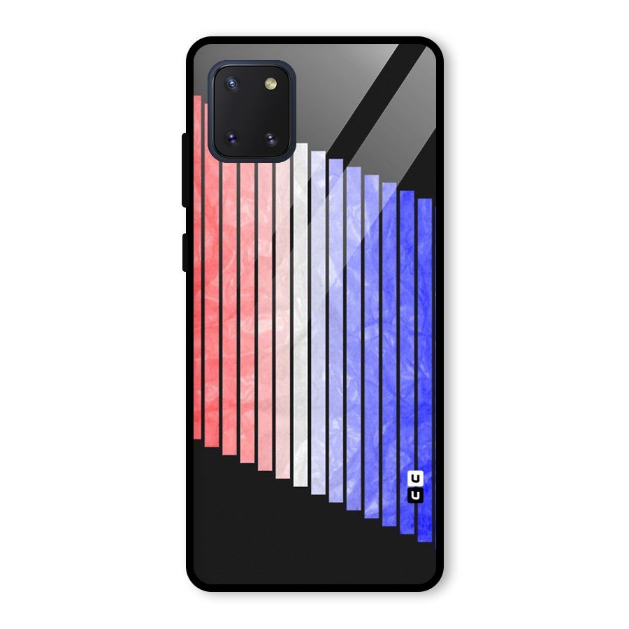 Simple Bars Glass Back Case for Galaxy Note 10 Lite