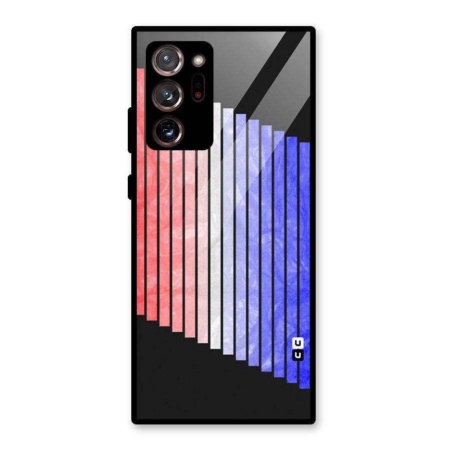 Simple Bars Glass Back Case for Galaxy Note 20 Ultra