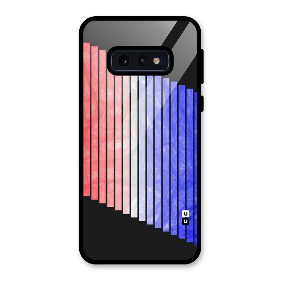 Simple Bars Glass Back Case for Galaxy S10e