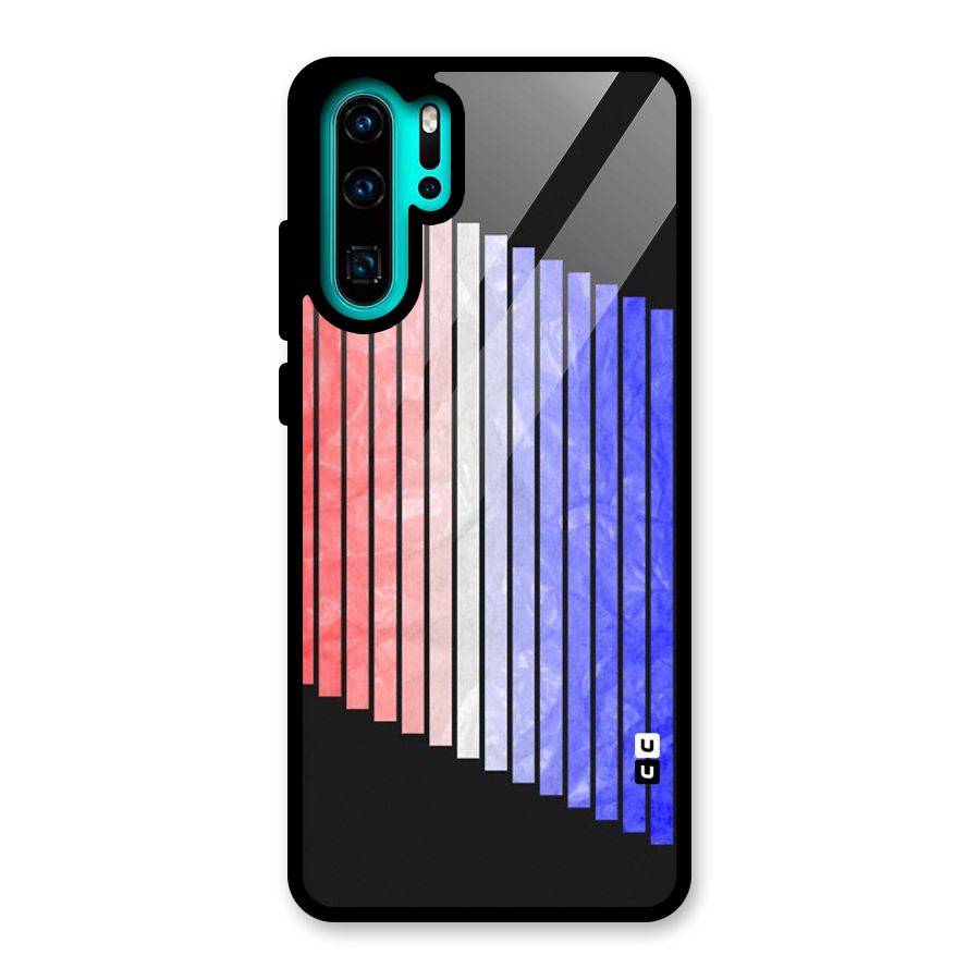 Simple Bars Glass Back Case for Huawei P30 Pro