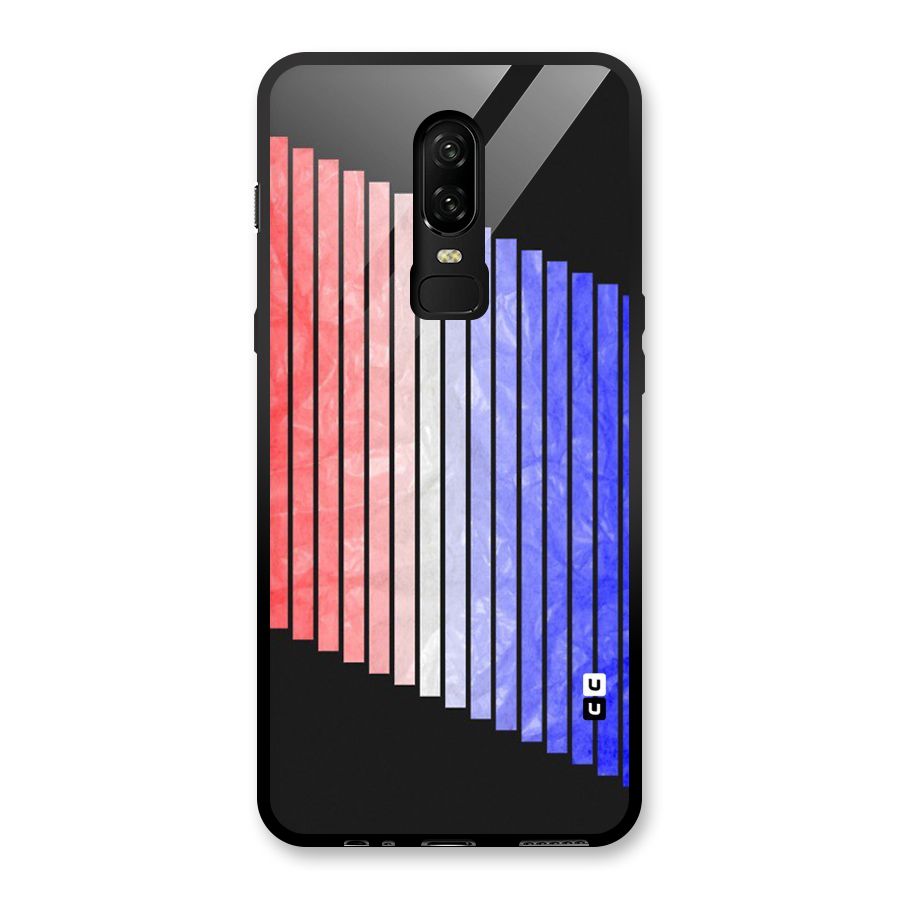 Simple Bars Glass Back Case for OnePlus 6
