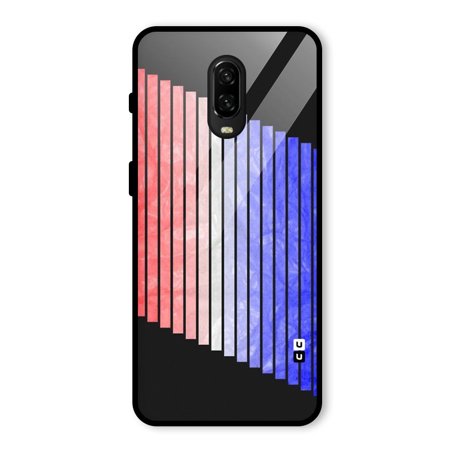 Simple Bars Glass Back Case for OnePlus 6T