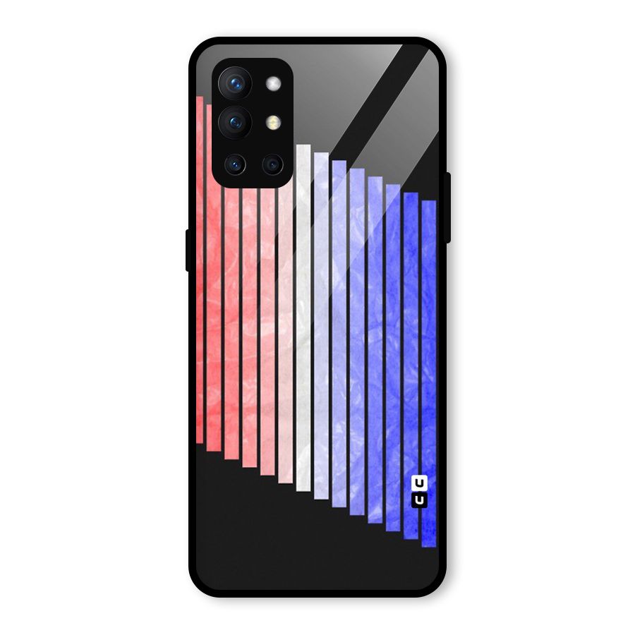 Simple Bars Glass Back Case for OnePlus 9R
