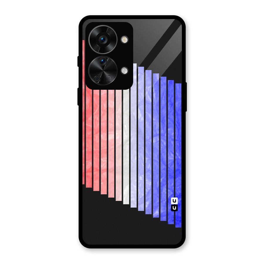 Simple Bars Glass Back Case for OnePlus Nord 2T