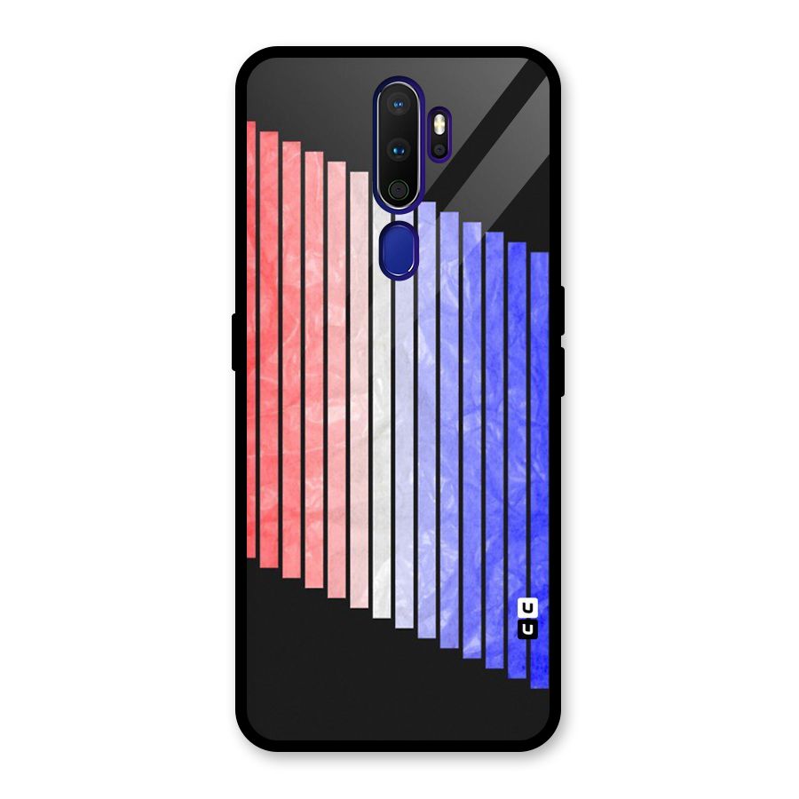Simple Bars Glass Back Case for Oppo A9 (2020)