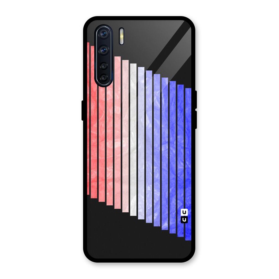 Simple Bars Glass Back Case for Oppo F15
