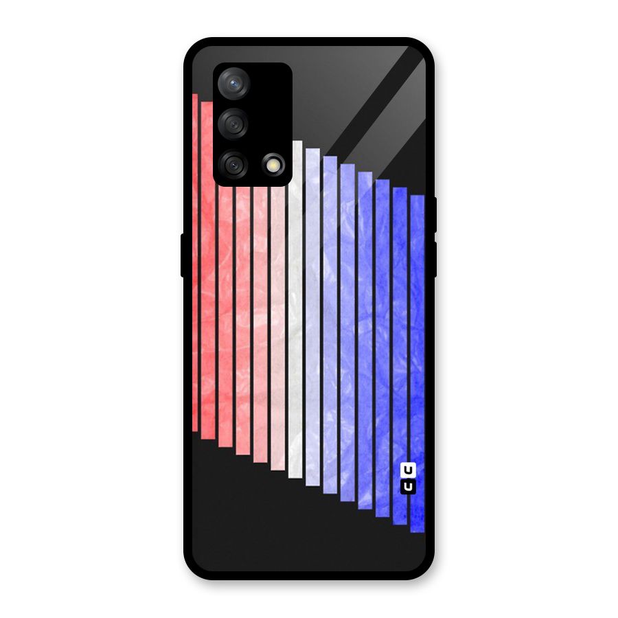 Simple Bars Glass Back Case for Oppo F19